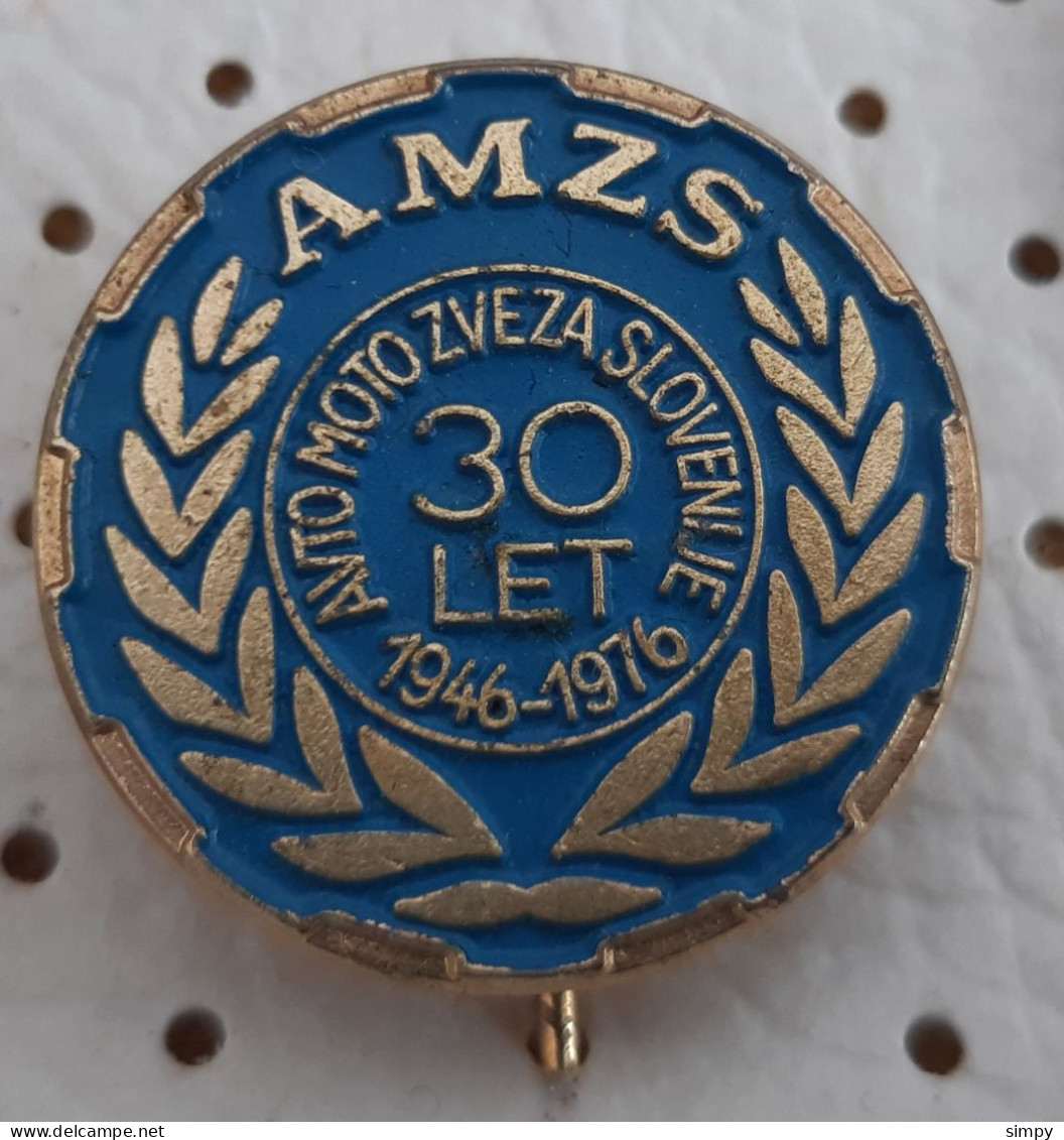 AMZS Automobile Association Slovenia Auto Moto Zveza Slovenia 30 Years Pin - Andere & Zonder Classificatie