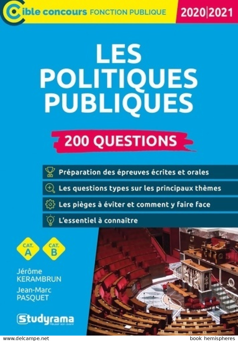 Les Politiques Publiques - 200 Questions (2020) De Jean-Marc Pasquet - 18+ Jaar