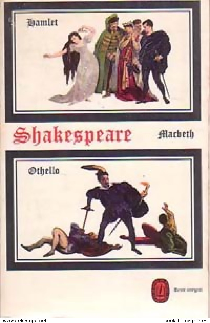 Hamlet / Othello / Macbeth (1964) De William Shakespeare - Autres & Non Classés