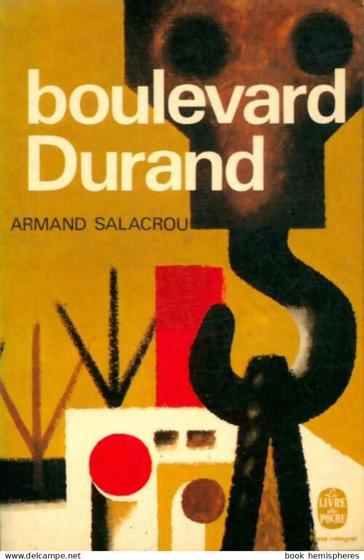 Boulevard Durand (1967) De Armand Salacrou - Autres & Non Classés