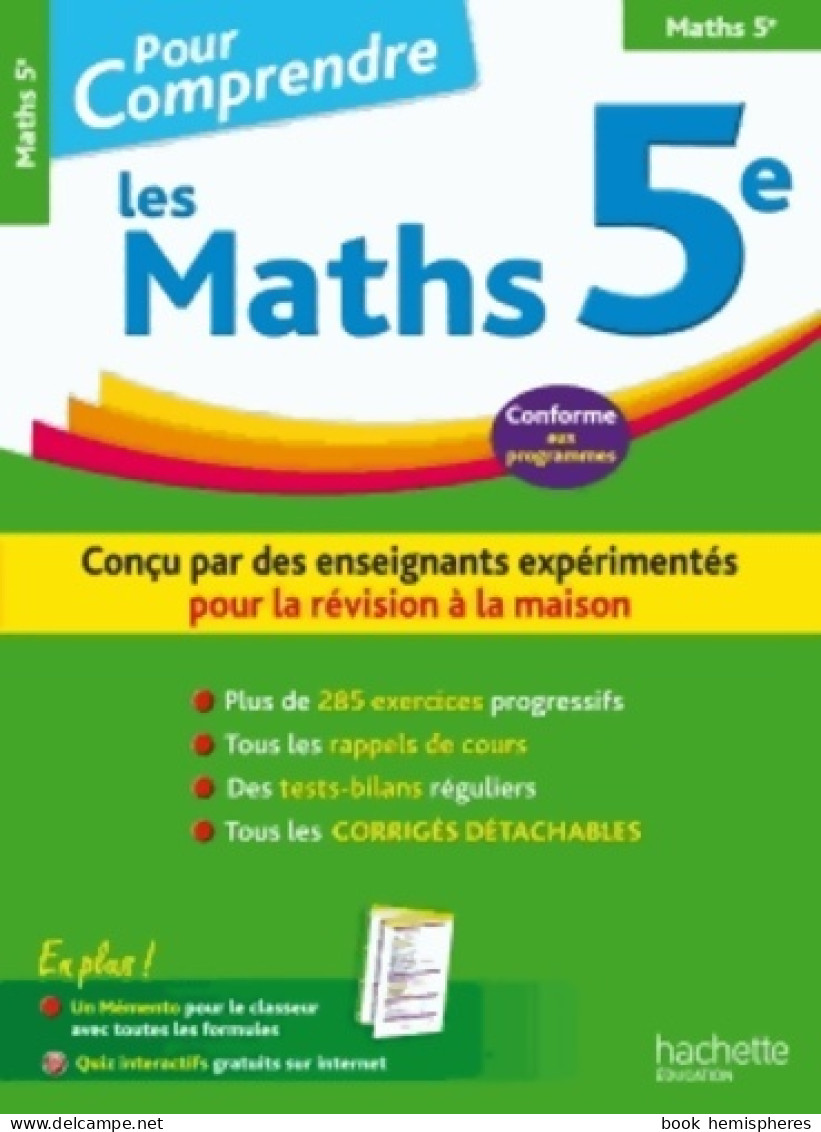 Pour Comprendre Maths 5E (2015) De Philippe Rousseau - 6-12 Anni