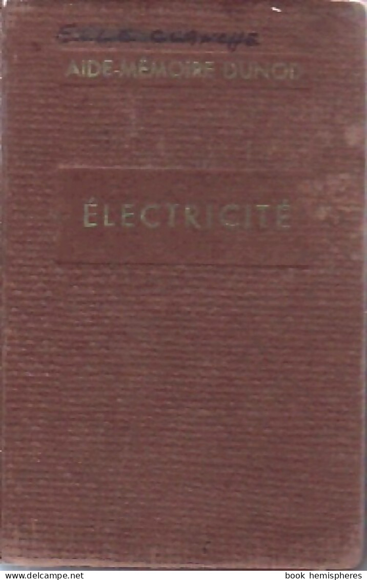 Electricité (1947) De L.D Fourcault - Wissenschaft