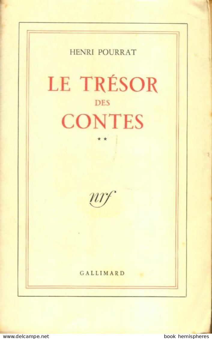 Le Trésor Des Contes Tome II (1949) De Henri Pourrat - Andere & Zonder Classificatie