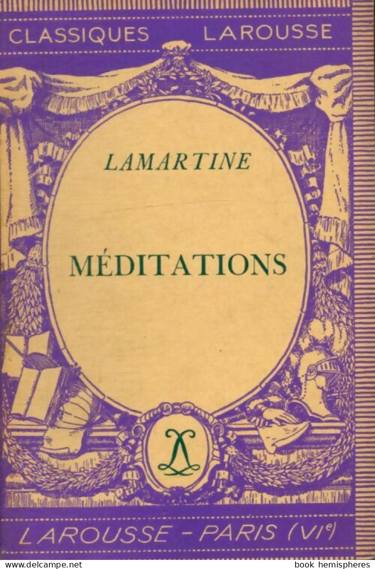 Méditations (1934) De Lamartine - Psychologie/Philosophie