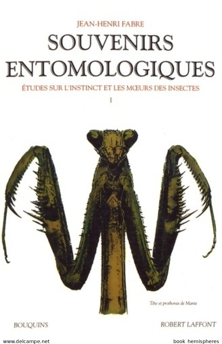 Souvenirs Entomologiques : étude Sur L'instinct Et Les Moeurs Des Insectes Tome I (1989) De Bénédicte L - Tiere