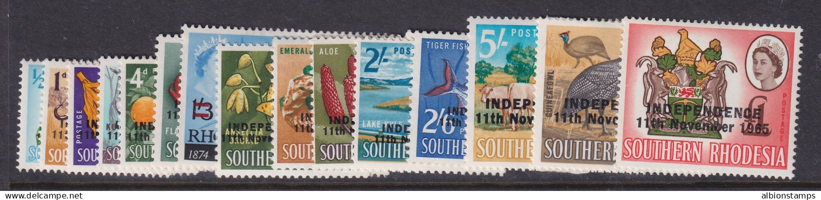 Rhodesia, Scott 208-222 (SG 359-373), MLH (222 Used) - Rhodesia (1964-1980)