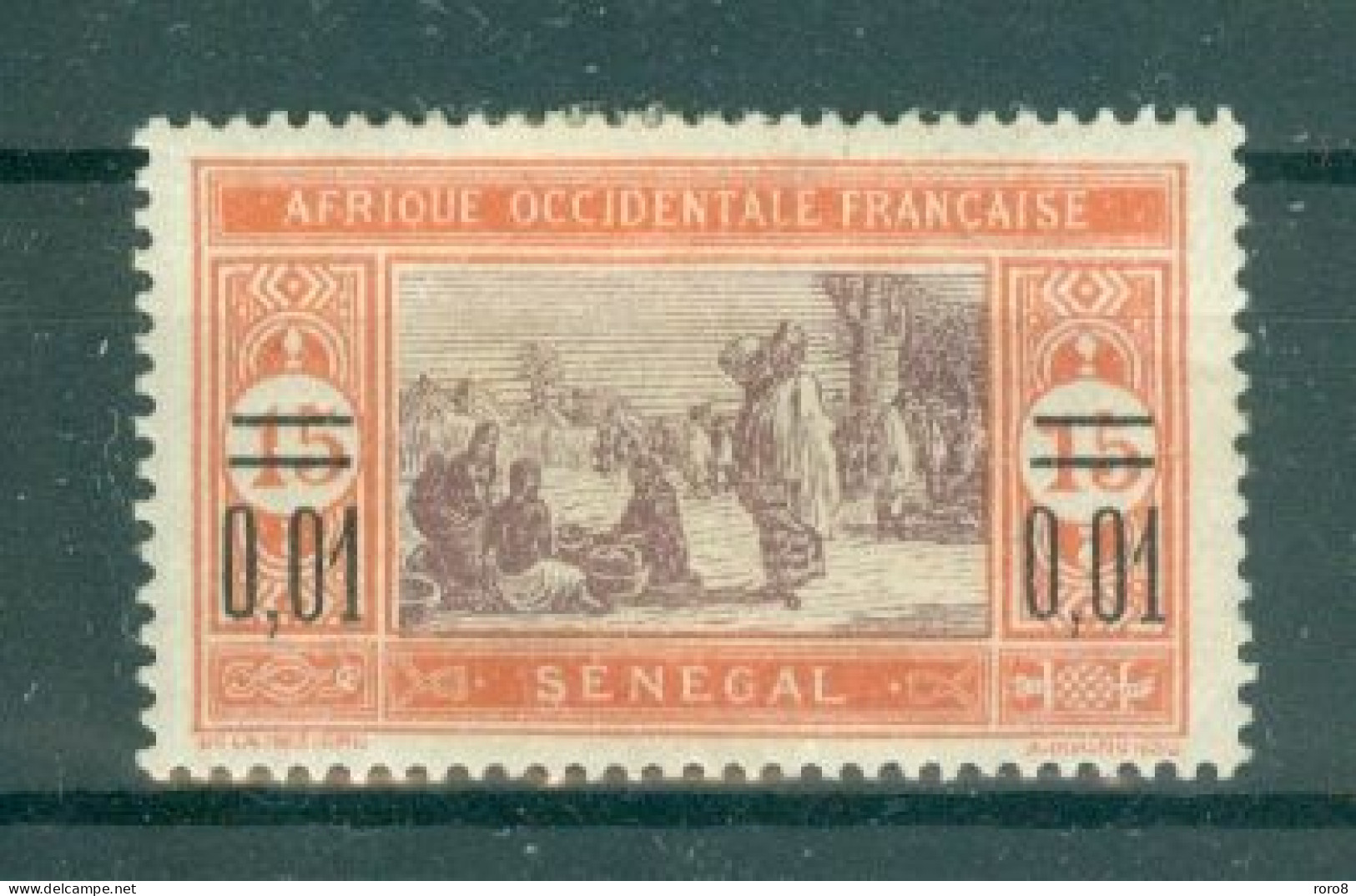 SENEGAL - N°87* MH Avec Grosse Trace De Charnière SCAN DU VERSO - Timbres De 1914 (n°58) Surchargés. - Used Stamps