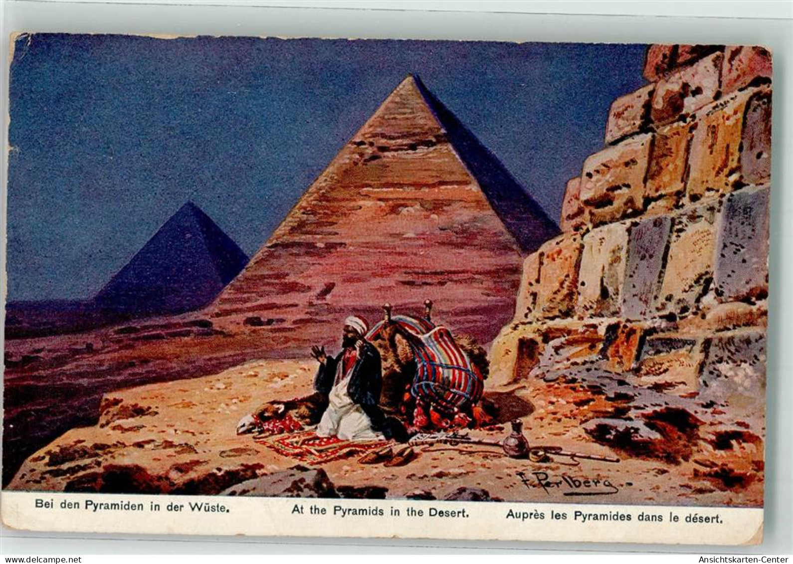 39599108 - Bei Den Pyramiden In Der Wueste Kamel Serie 795  Aegypten Nr. 24 - Andere & Zonder Classificatie