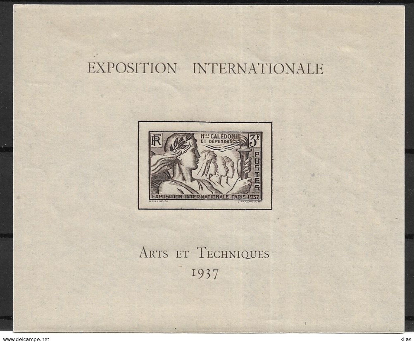 NOUVELLE CALEDONIE 1937 Exposition Internationale De Paris  MH - 1937 Exposition Internationale De Paris