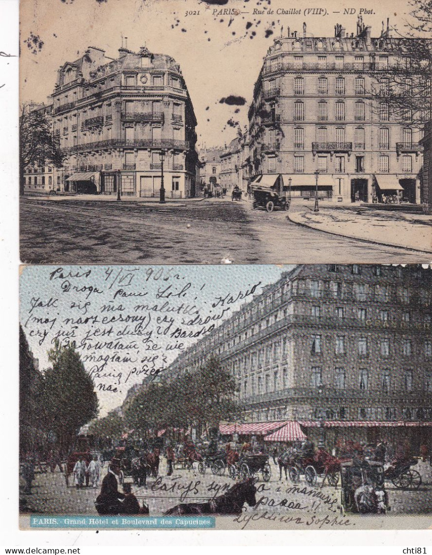 LOT/005.........5 CPA PARIS - 5 - 99 Postkaarten