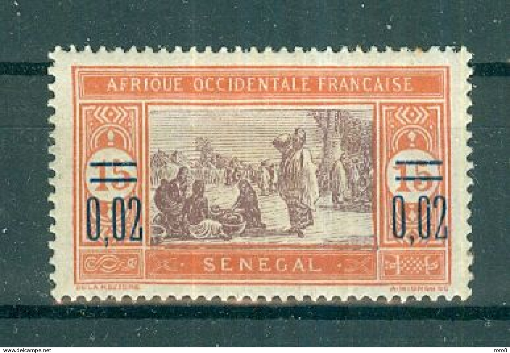 SENEGAL - N°92* MH Avec Grosse Trace De Charnière SCAN DU VERSO - Timbres De 1914 (n°58) Surchargés. - Neufs