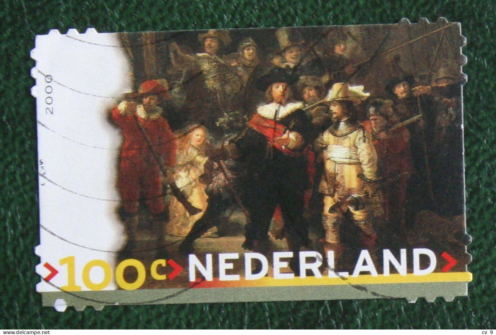 ART PAINTINGS Rembrandt De Nachtwacht NVPH 1904 (Mi 1801) 2000 Gestempeld / USED NEDERLAND / NIEDERLANDE - Used Stamps