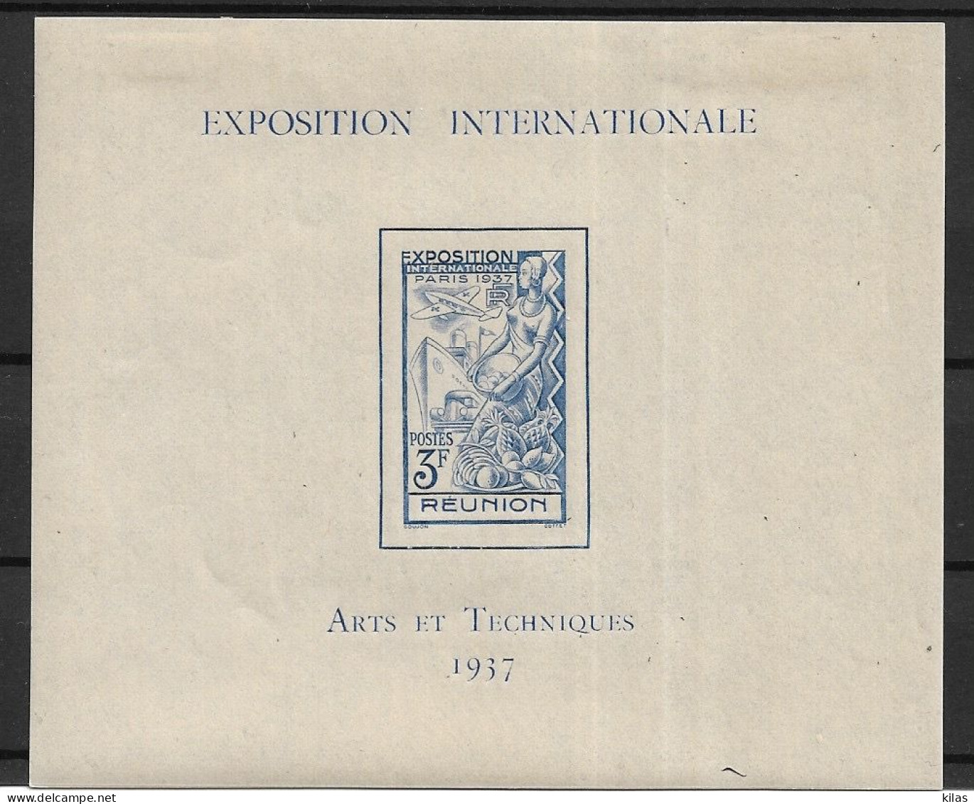 REUNION 1937 Exposition Internationale De Paris  MH - 1937 Exposition Internationale De Paris