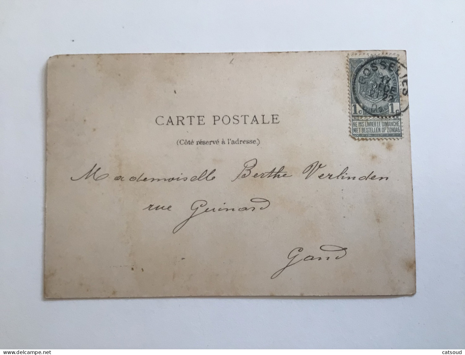 Carte Postale Ancienne (1901) Gosselies Rue Du Progrès - Charleroi
