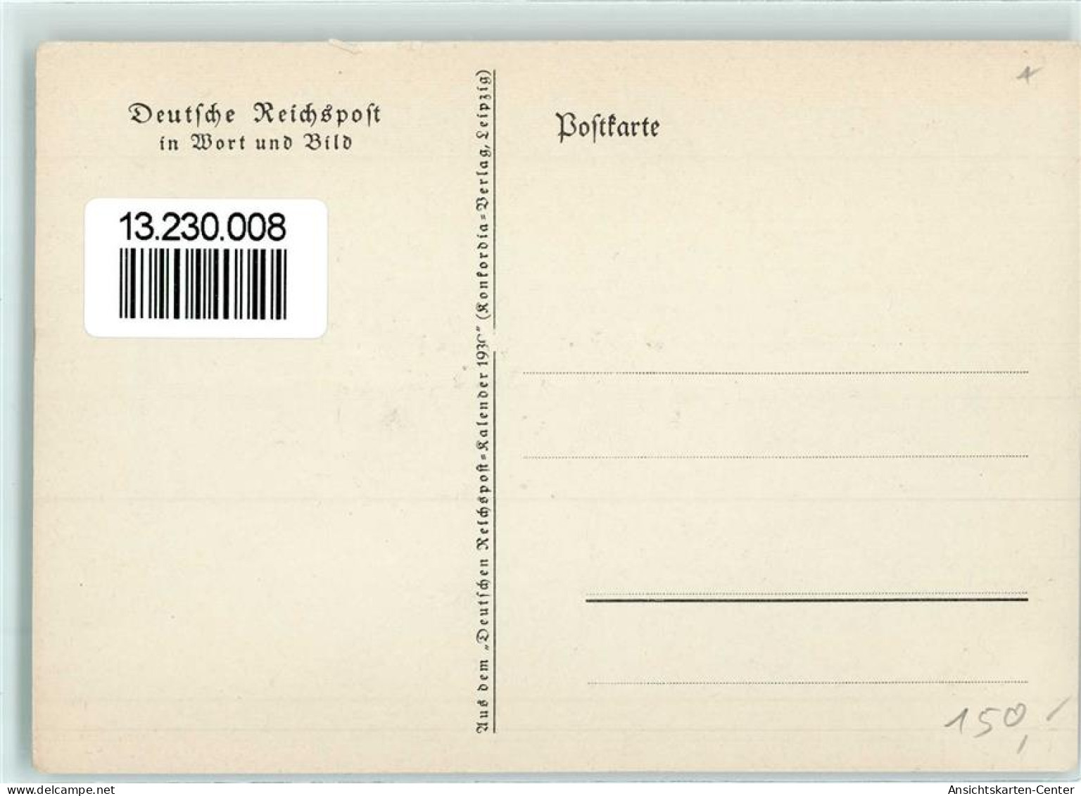 13230008 - Reichspost Schmuckblatt Glueckwunschtelegramme Werbung - Andere & Zonder Classificatie