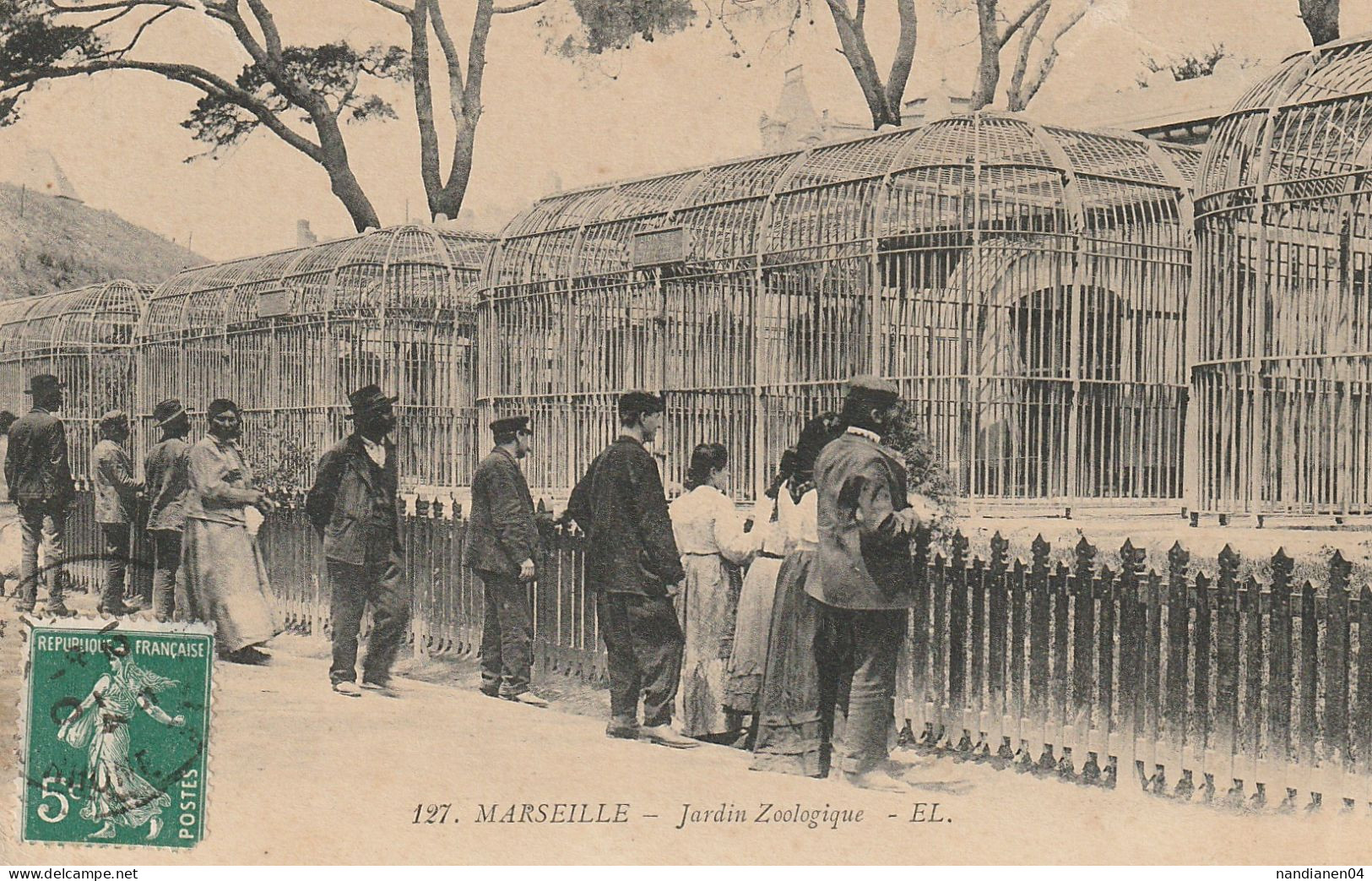 CPA - 13 - Marseille - Jardin Zoologique  - E.L. - Parken En Tuinen