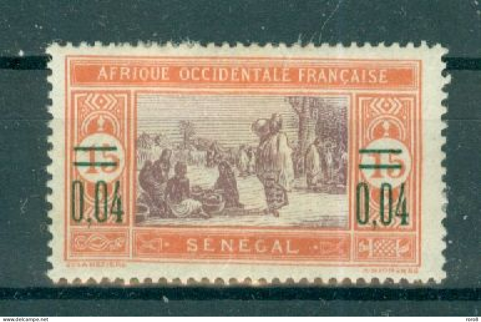 SENEGAL - N°93* MH Avec Grosse Trace De Charnière SCAN DU VERSO - Timbres De 1914 (n°58) Surchargés. - Unused Stamps