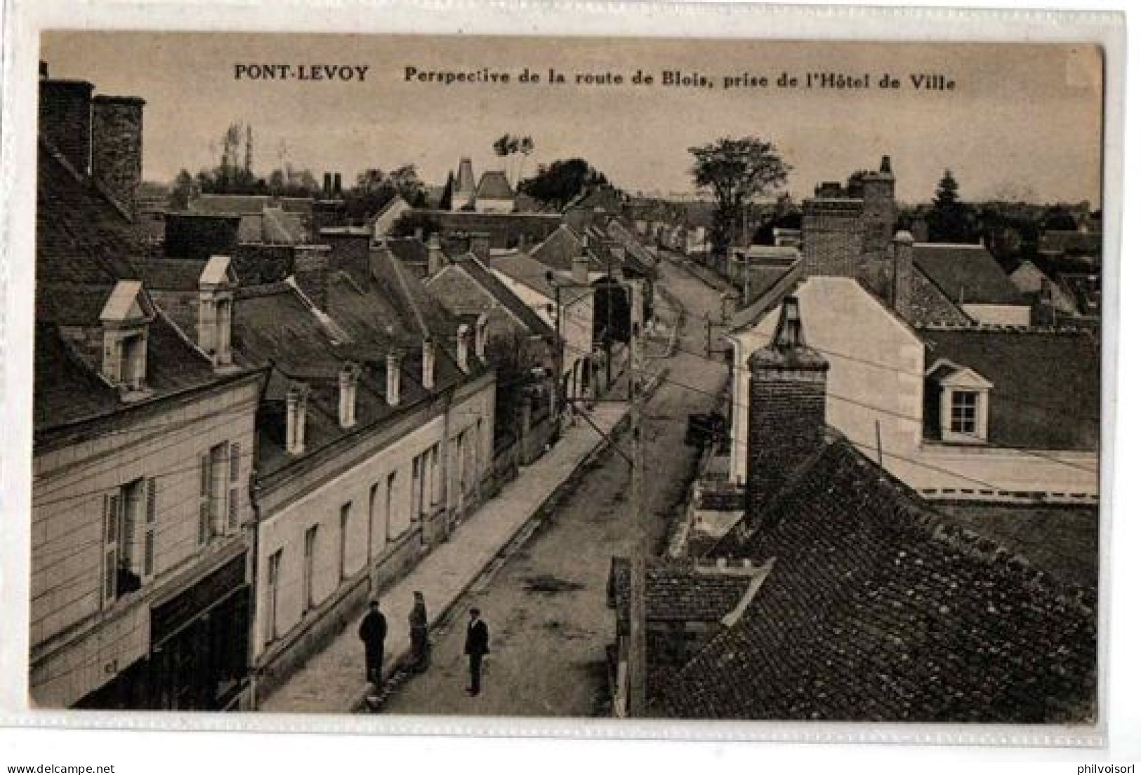 PONT-LEVOY ROUTE DE BLOIS EN PERSPECTIVE ANIMEE - Sonstige & Ohne Zuordnung