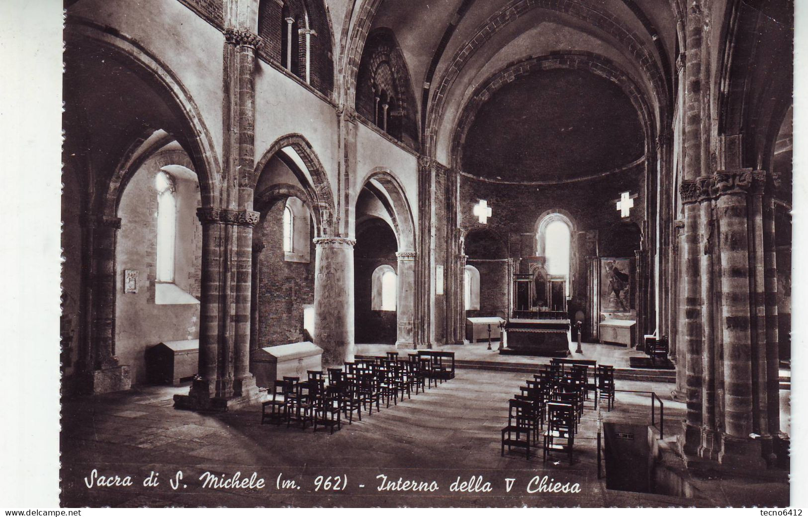 Sacra Di S.michele(torino) - Interno Della V Chiesa - Non Viaggiata - Autres & Non Classés