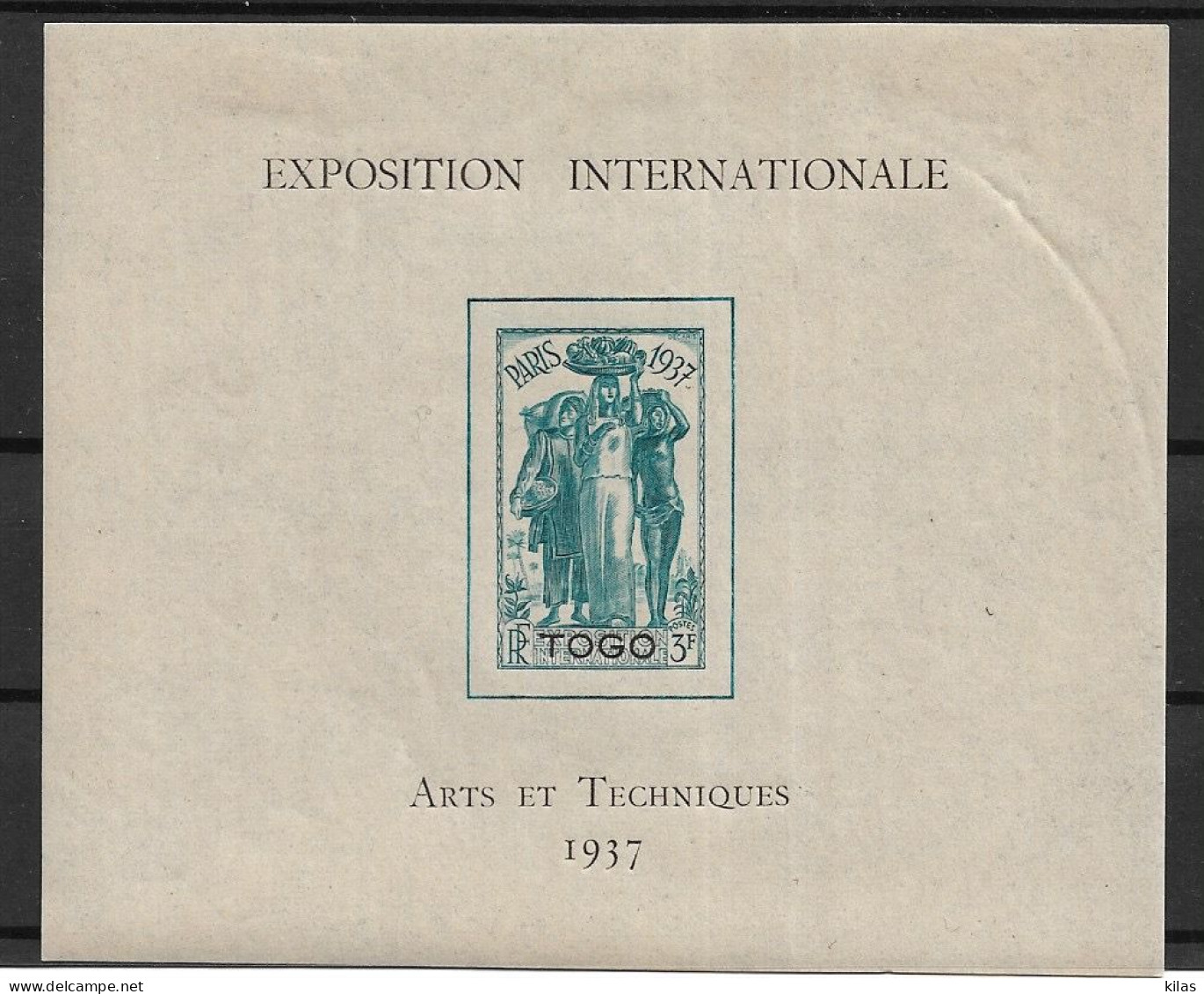 TOGO 1937 Exposition Internationale De Paris  MH - 1937 Exposition Internationale De Paris