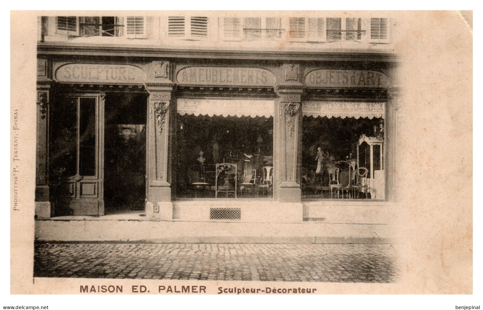 Maison Palmer - Sculpteur-décorateur 52 Quai Des Bons-Enfants à Epinal (Testart éditeur) - Epinal