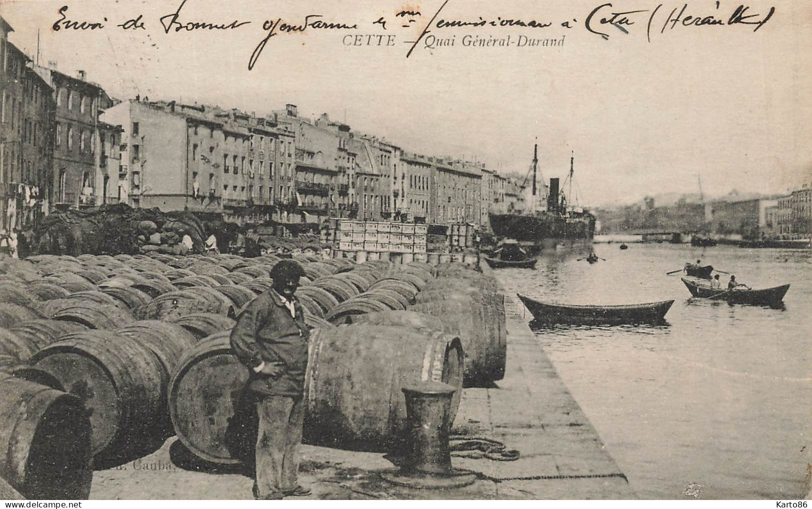 Cette * Sète * Le Quai Général Durand * Tonneaux - Sete (Cette)