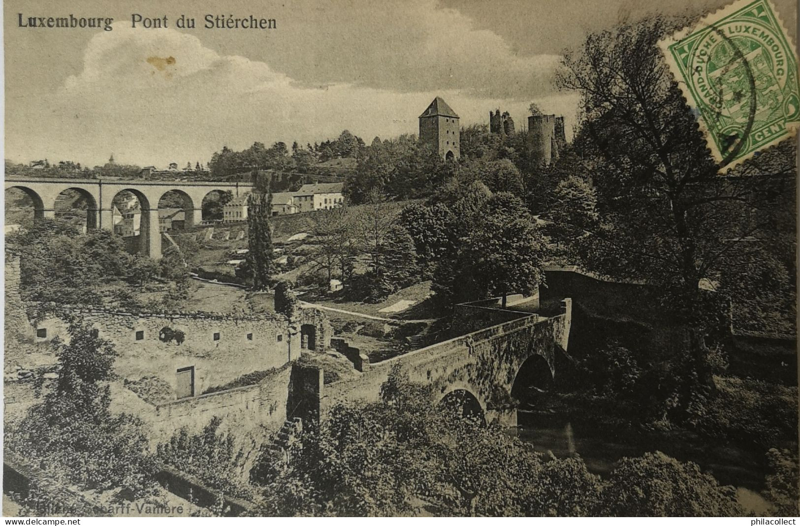 Luxembourg   (Luxembourg) Pont Du Stierchen 1914 - Lussemburgo - Città