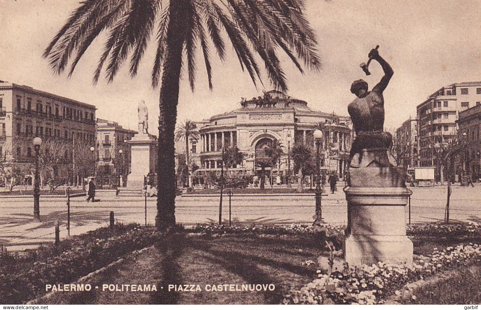 Palermo - Politeama - Piazza Castelnuovo - Fp Nv - Palermo