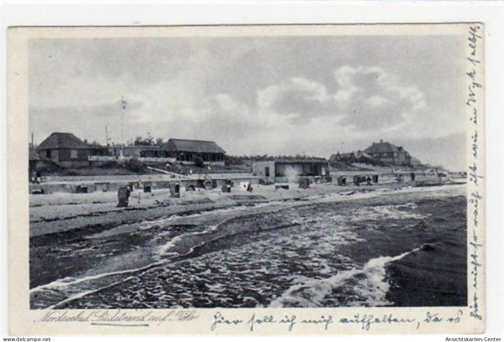 39069408 - Suedstrand Auf Foehr Mit Strandpartie Gelaufen, 1927. Gute Erhaltung. - Autres & Non Classés