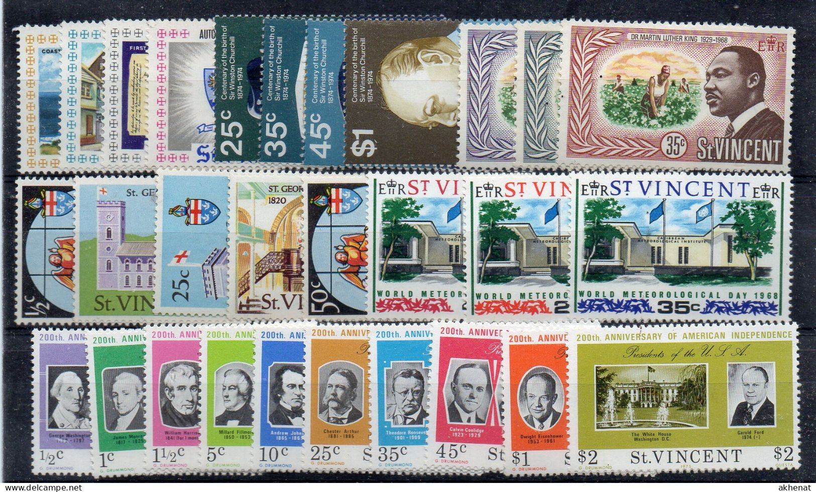 BIG - ST VINCENT  , Alcune Serie Complete Nuove ***  MNH - St.Vincent (1979-...)