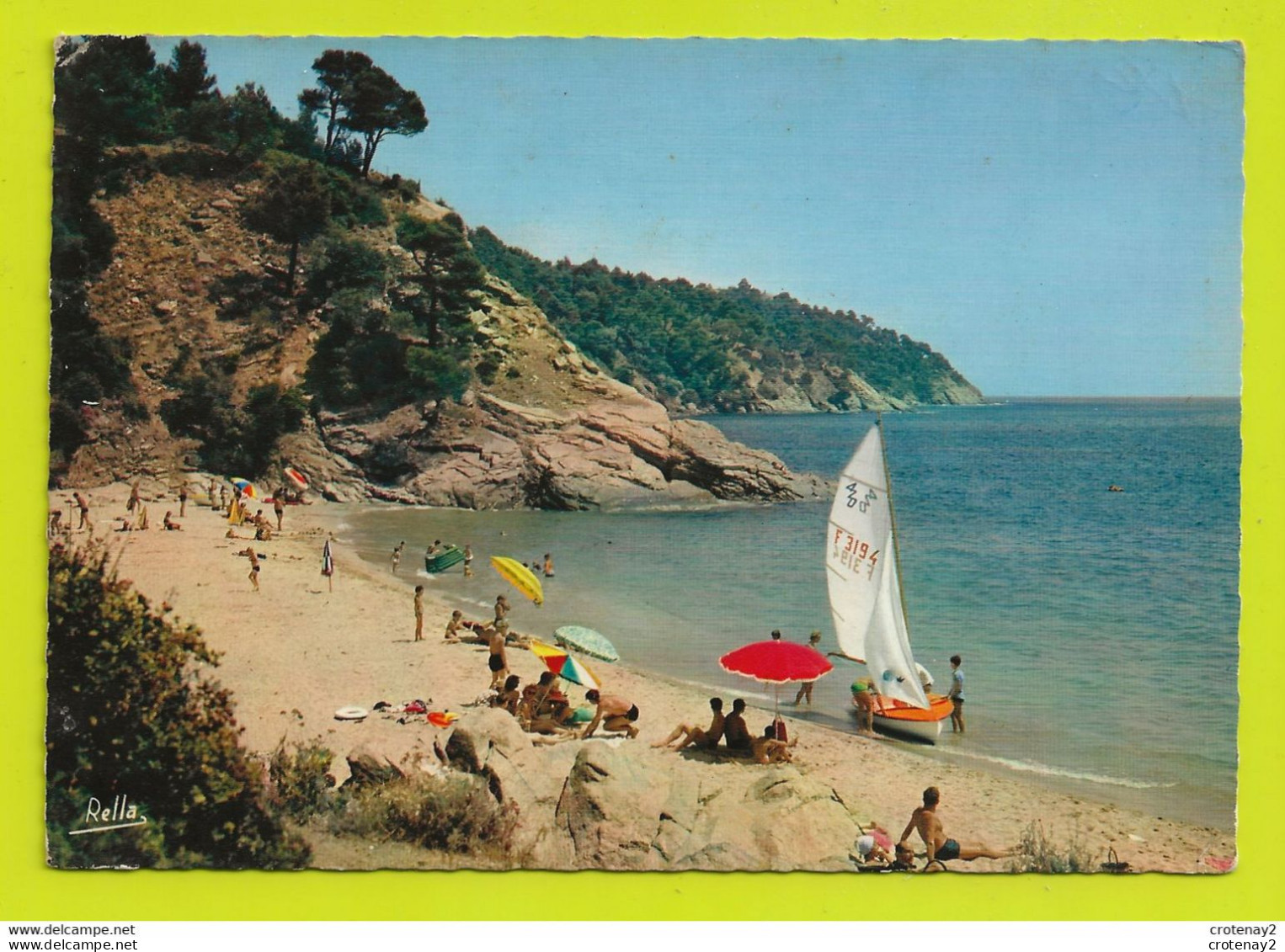 83 CAVALAIRE SUR MER N°3932 La Plage De BON PORTO Voilier Baignade VOIR DOS Et Flamme En 1965 - Cavalaire-sur-Mer