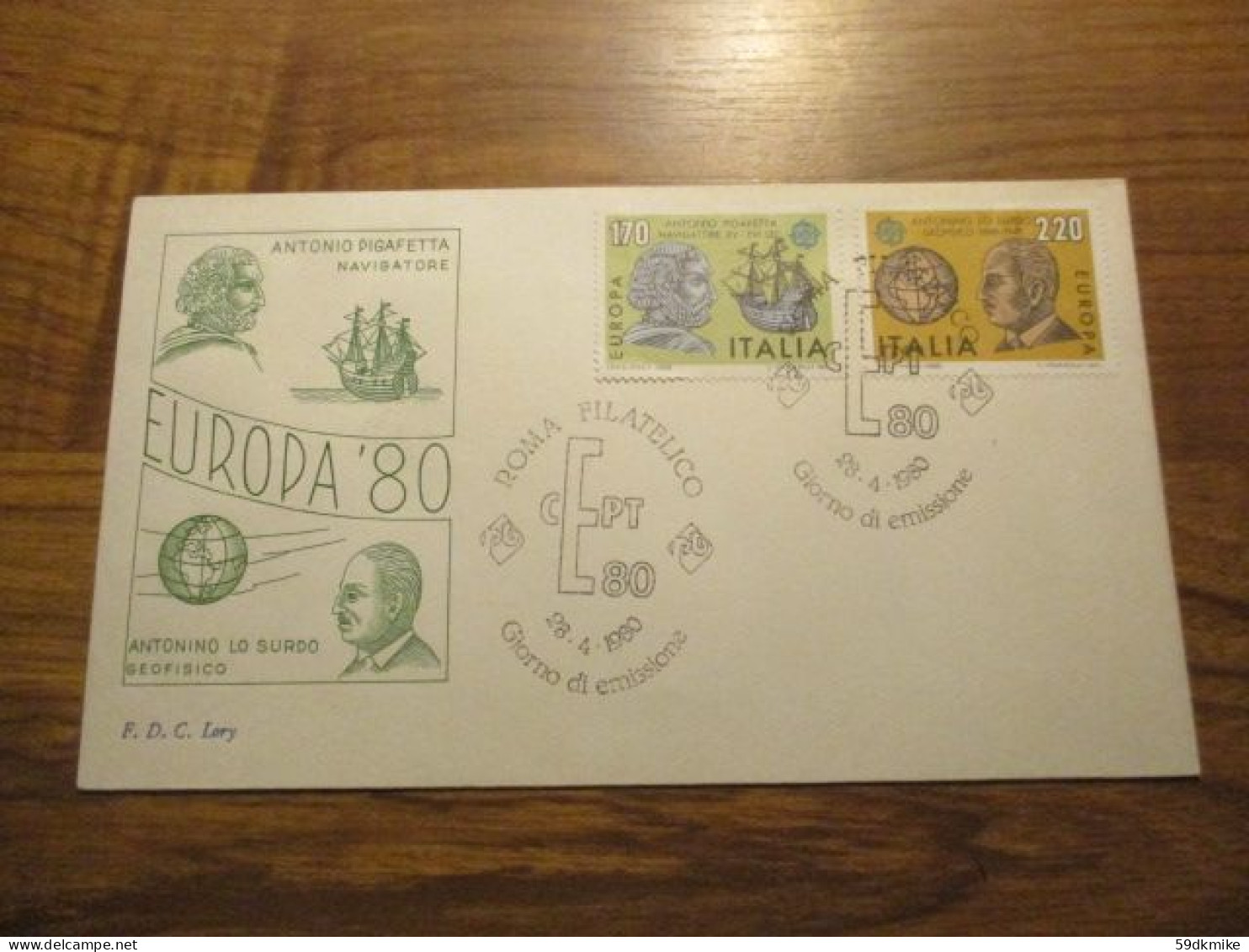 FDC - 1er Jour - Italie - 1980 - Europa - Collections