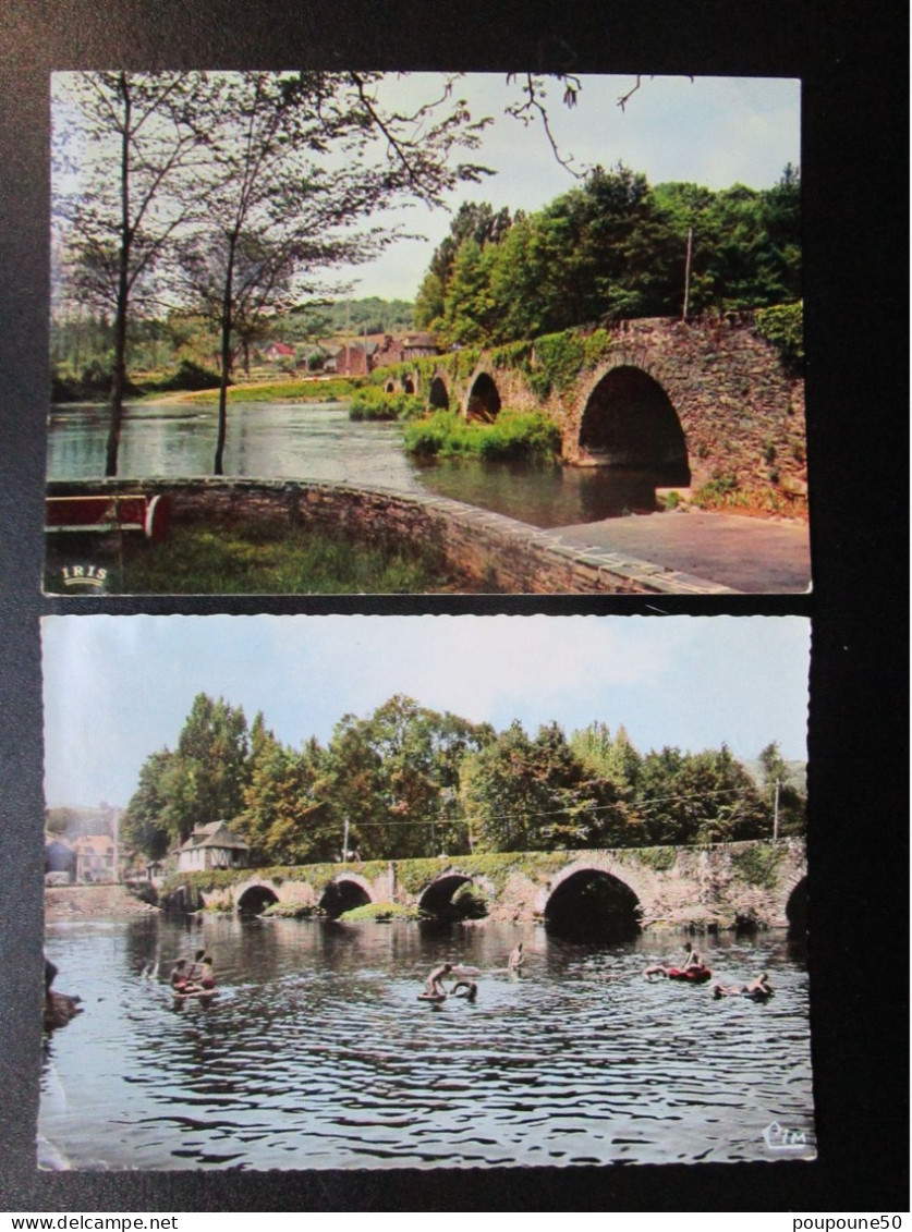 CP 19 Corrèze VOUTEZAC Prés D'ALLASSAC - Lot De 2 Cartes Postales - Le Pont Du Saillant Sur La Vézère , Baignade Enfants - Altri & Non Classificati