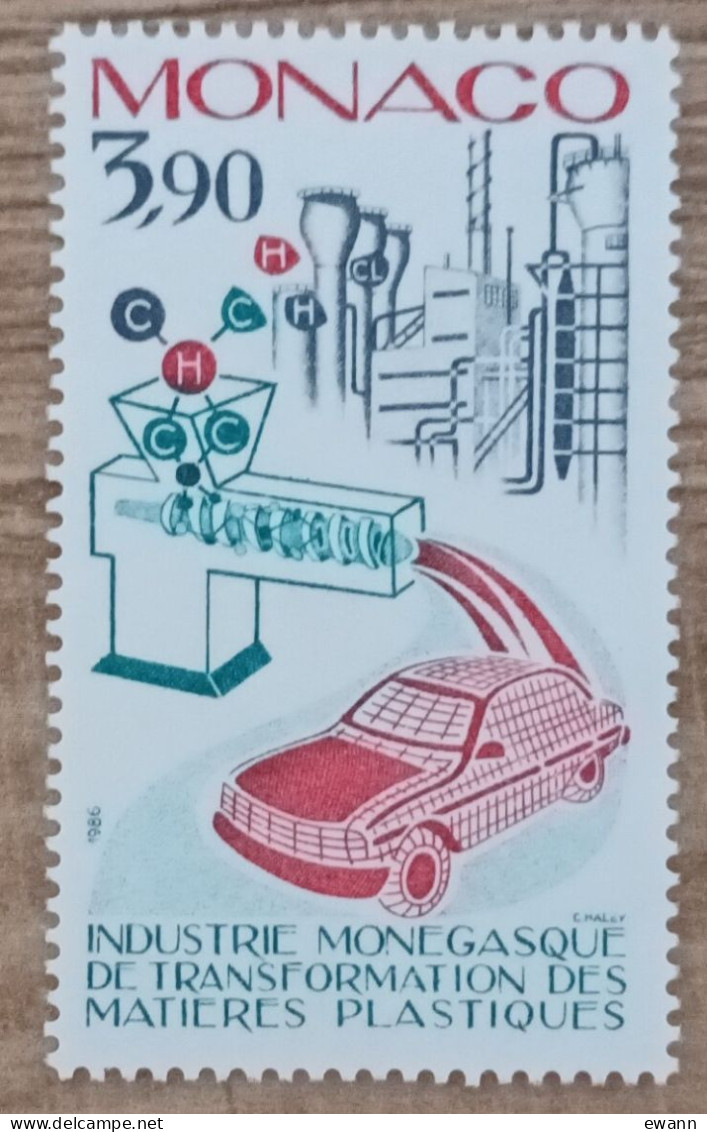 Monaco - YT N°1553 - Activités Industrielles / Transformation Des Matières Plastiques - 1986 - Neuf - Unused Stamps