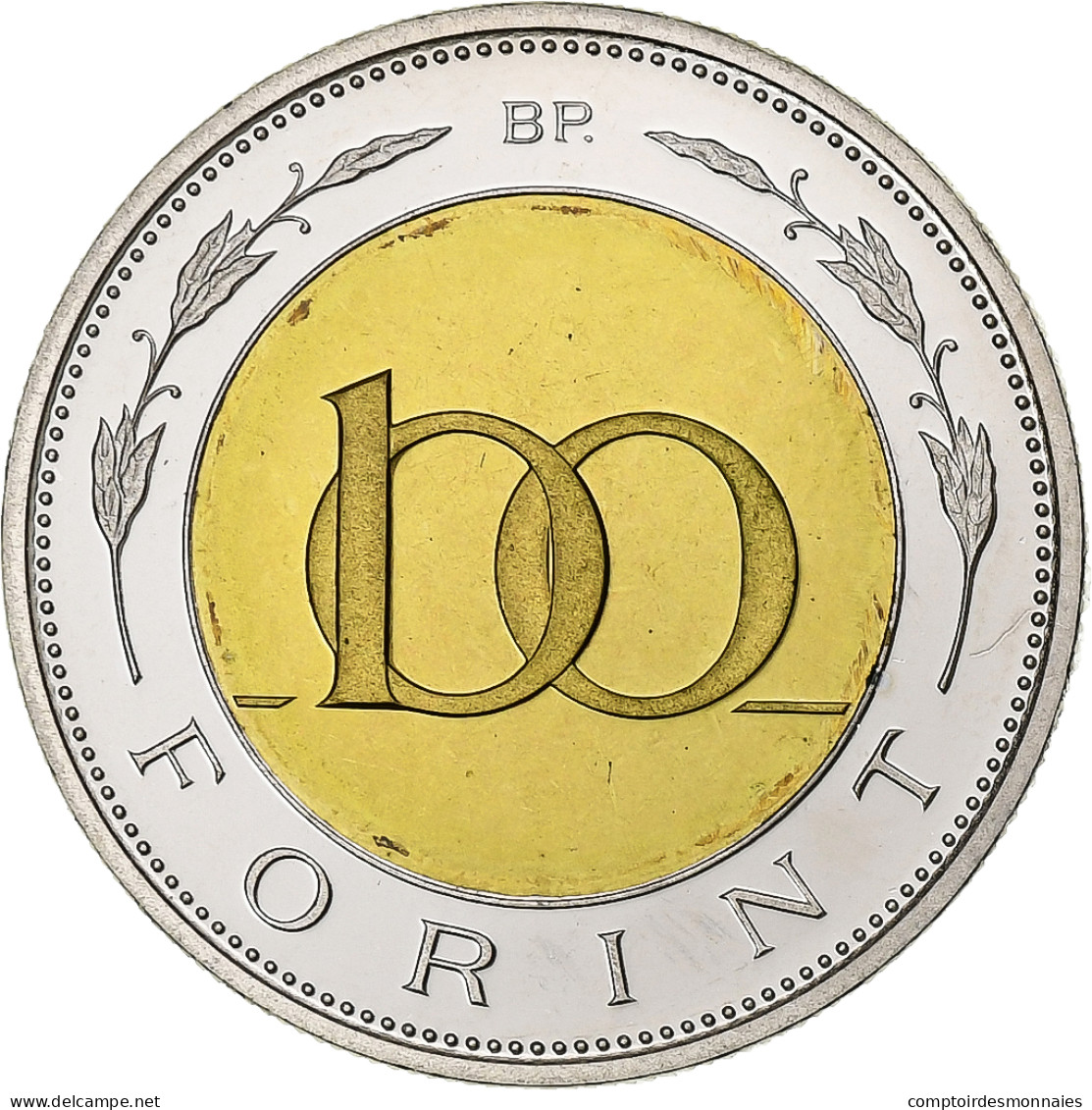 Hongrie, 100 Forint, 2001, Budapest, Bimétallique, SPL, KM:721 - Hongrie
