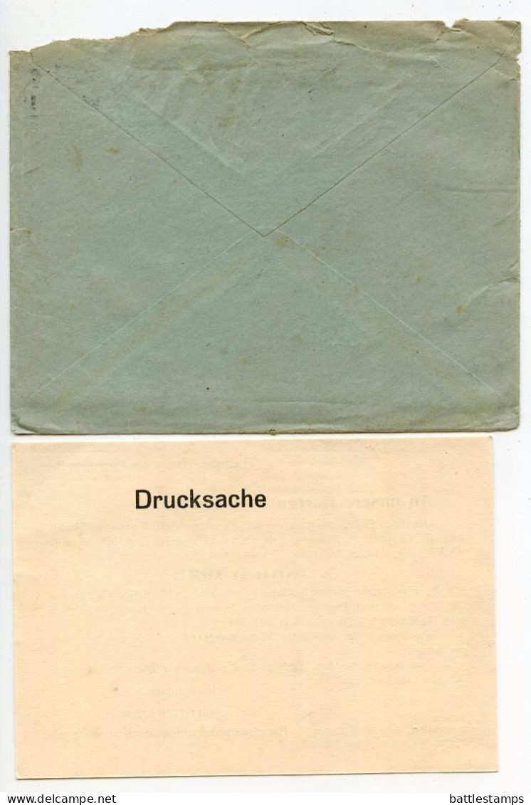 Germany 1927 Cover & Forms; Leipzig (Messestadt) - “Mucrena” Rauchwarenversteigerungs-Gesellschaft; 15pf. Immanuel Kant - Briefe U. Dokumente