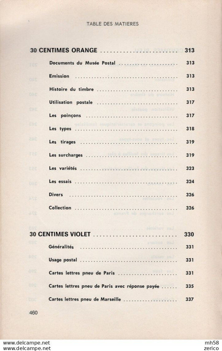Les Timbres-poste Au Type Semeuse Camée De 1907, Tome 2. Storch & Françon 1981 - Filatelia E Historia De Correos