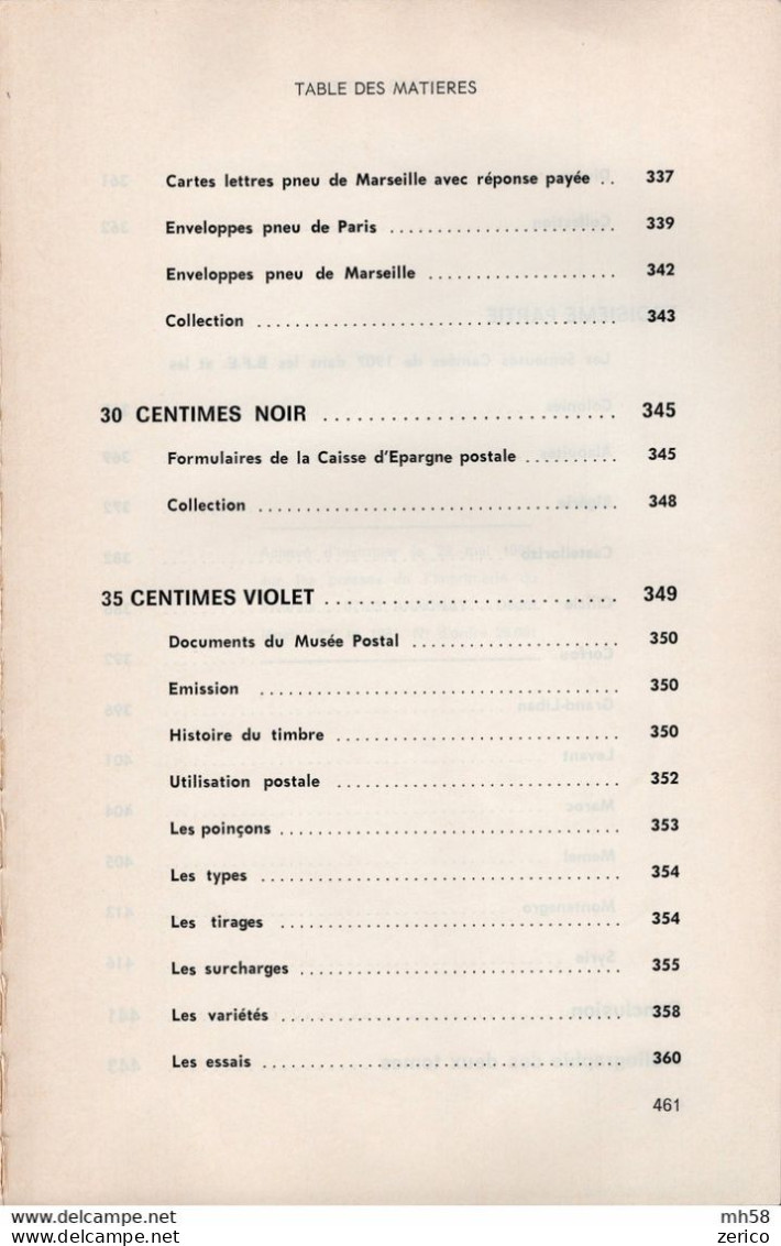 Les Timbres-poste Au Type Semeuse Camée De 1907, Tome 2. Storch & Françon 1981 - Filatelia E Storia Postale