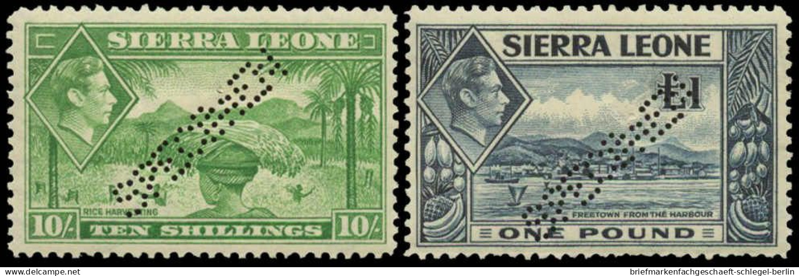 Sierra Leone, 1938, 151-166 Spec., Ungebraucht - Sierra Leone (1961-...)