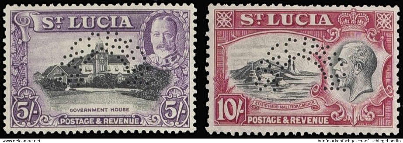 St. Lucia, 1938, 84-95 Spec., Ungebraucht - St.Lucia (1979-...)