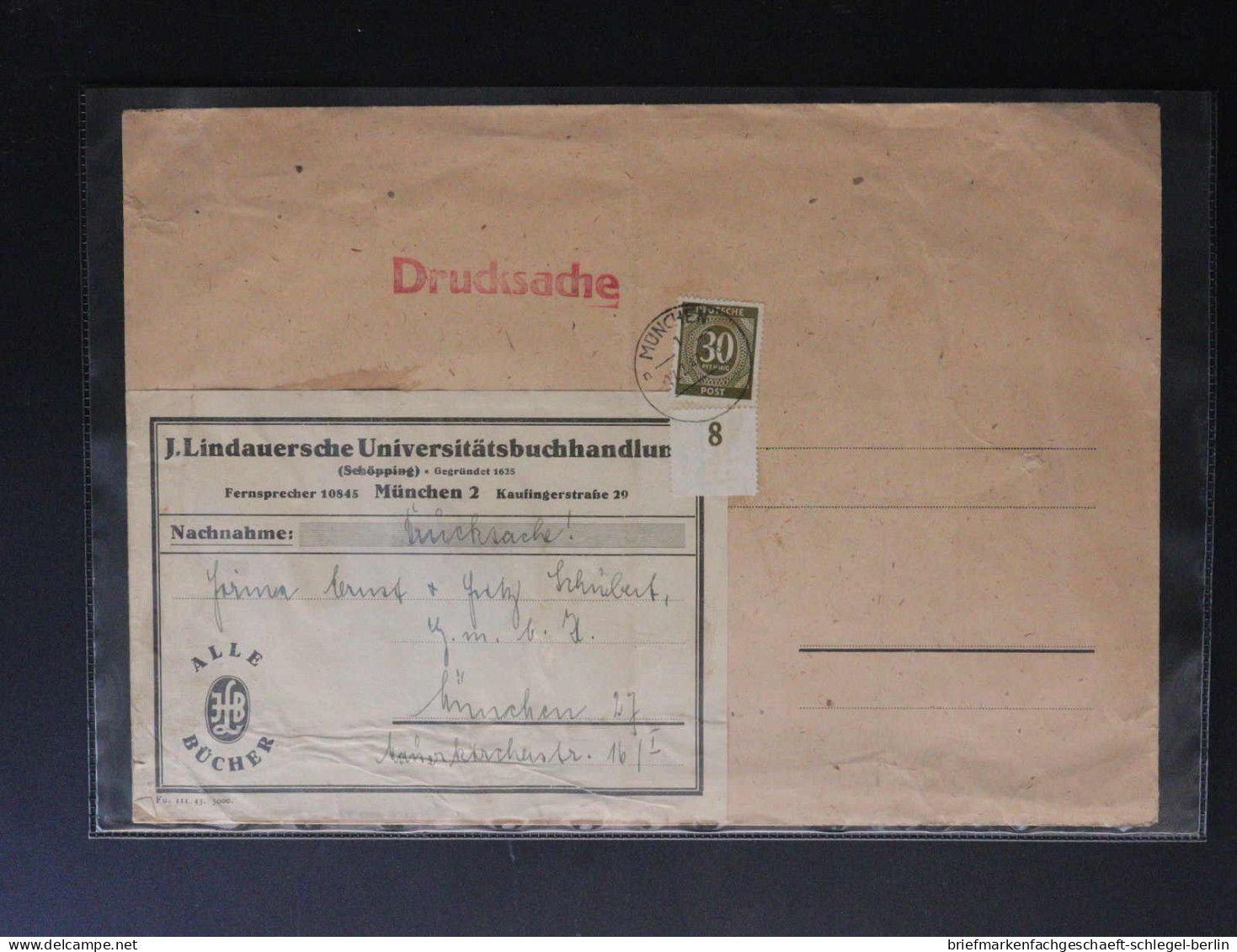 Amerik.+Brit. Zone (Bizone), 1947, 928 EF, Brief - Storia Postale