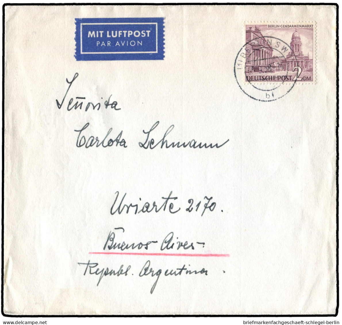 Berlin, 1958, 58 EF, Brief - Other & Unclassified