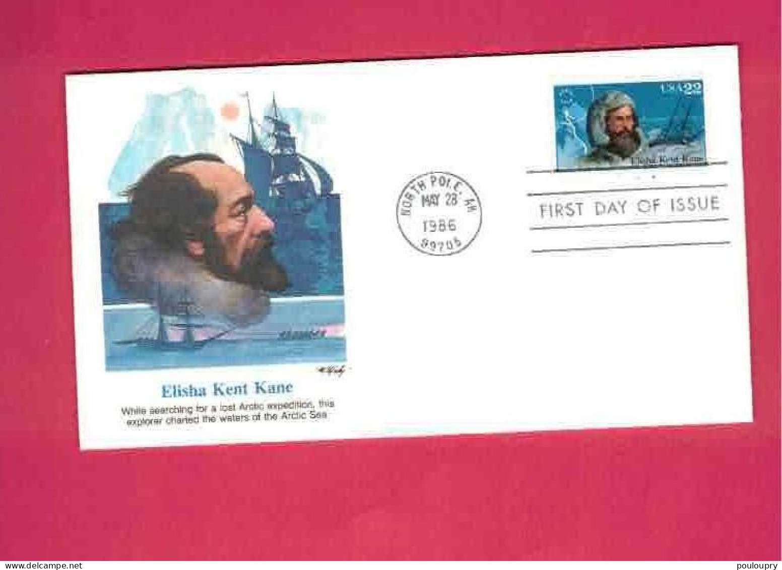 FDC De 1986 Des USA EUAN - YT N° 1668 - Elisha Kent Kane - Erforscher