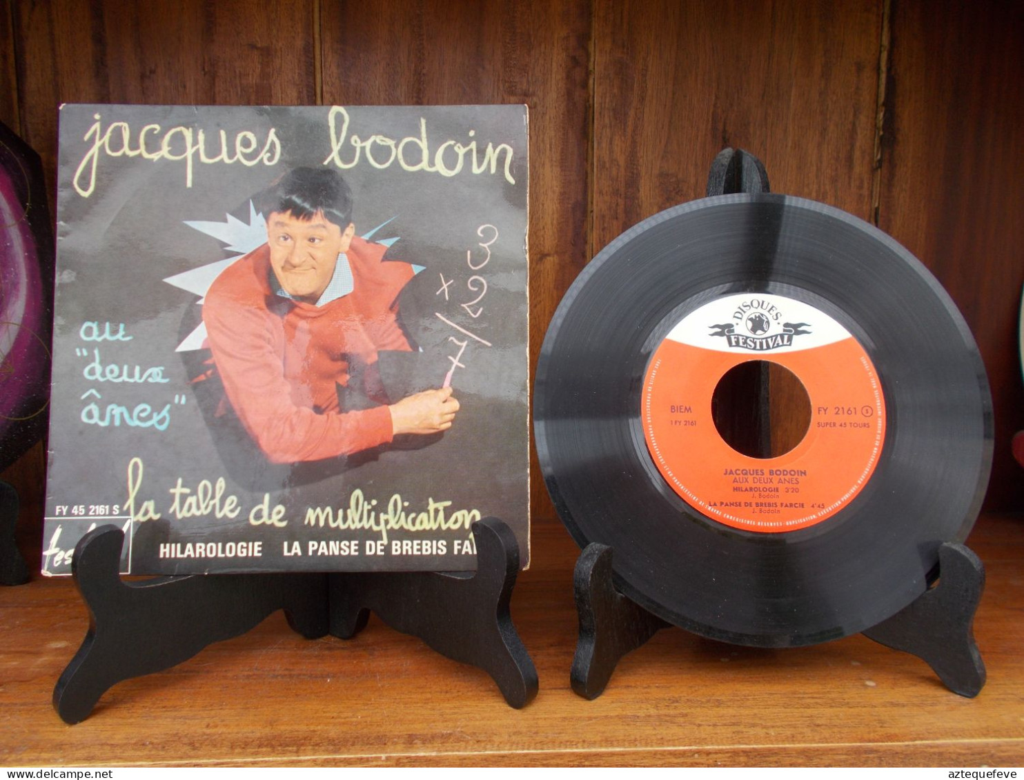 VINYL JACQUES BODOIN SUPER 45T AUX DEUX ANES, 3 TITRES - Autres - Musique Française
