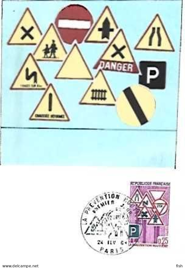 France & Maximum Card, La Rrévention Routière, Paris 1968 (28) - Autres & Non Classés