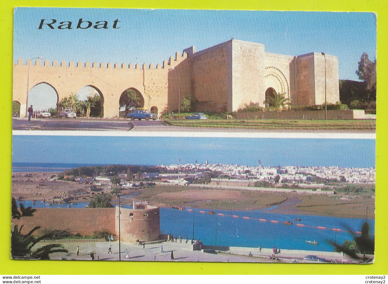 RABAT Maroc Infini En 2 Vues De 1989 - Rabat