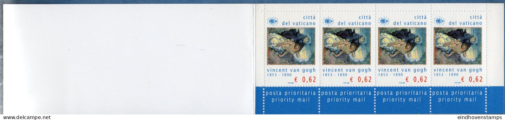 Vatican 2003 Van Gogh Stamp Booklet MNH - Autres & Non Classés