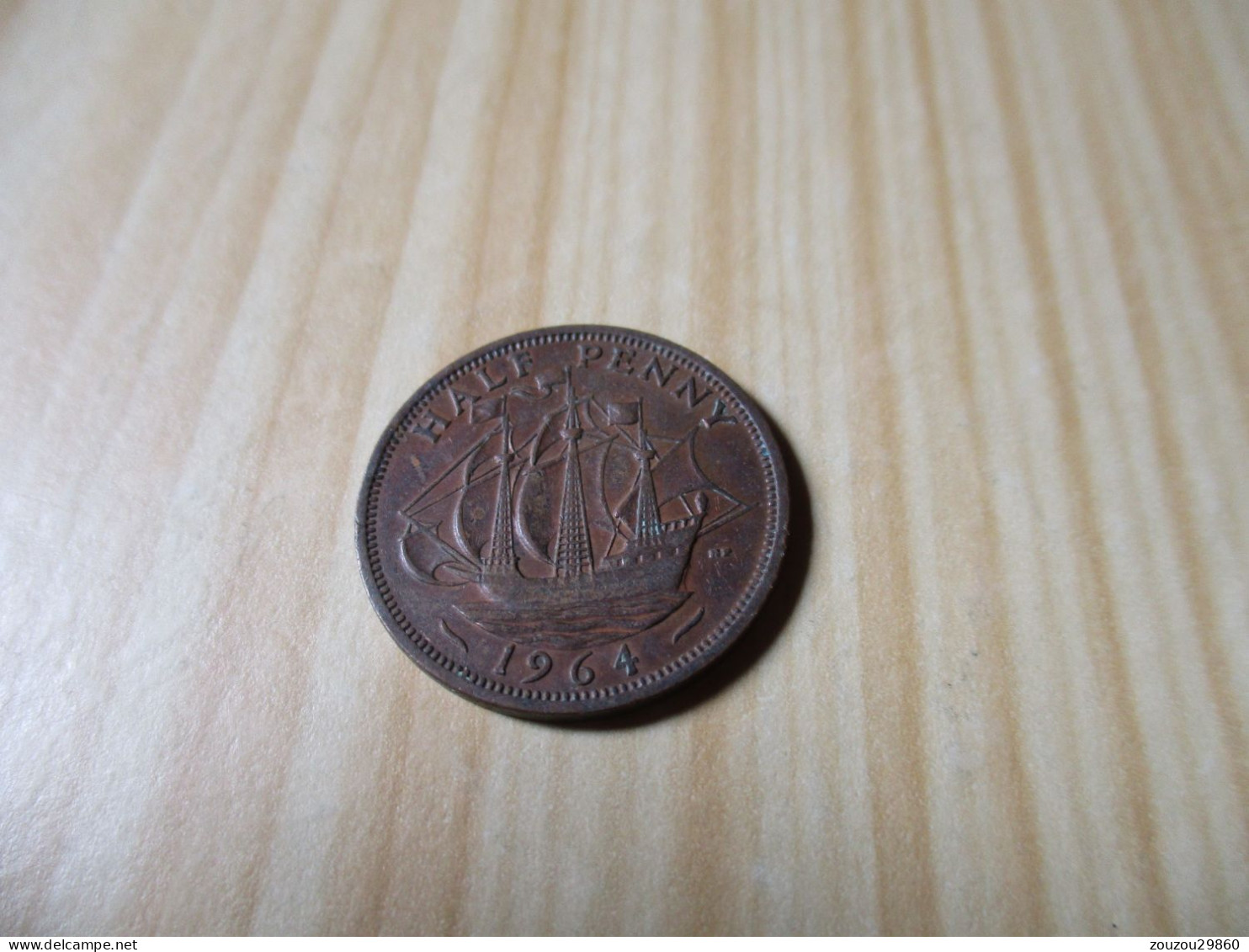 Grande-Bretagne - Half Penny Elizabeth 1964.N°1024. - C. 1/2 Penny