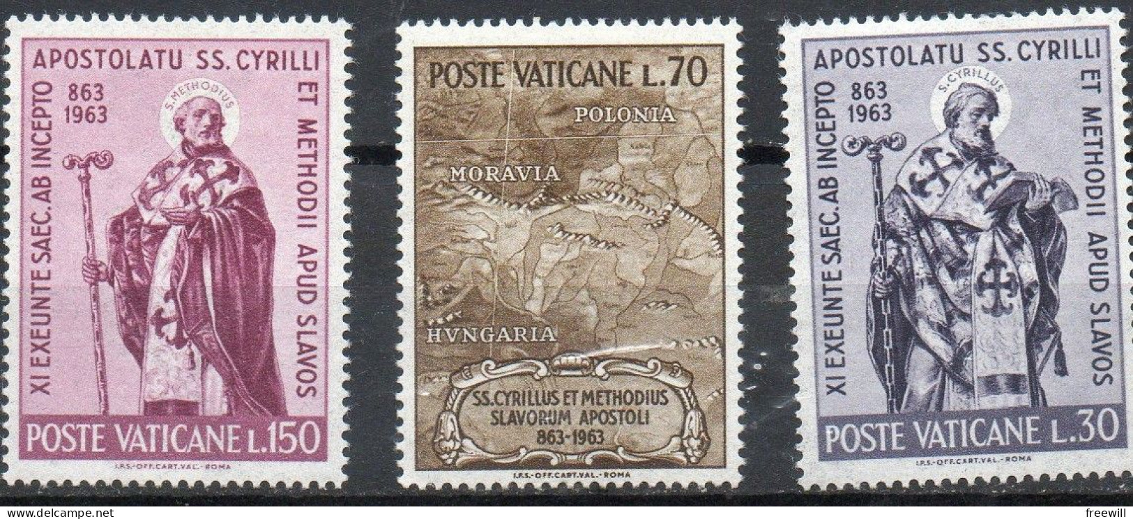 Vatican Cyrille Et Méthode XXX 1963 - Unused Stamps