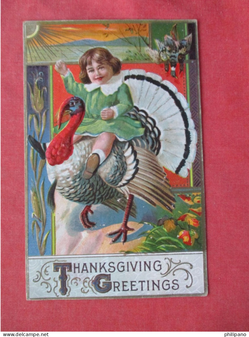 Embossed  Thanksgiving   Ref 6407 - Thanksgiving